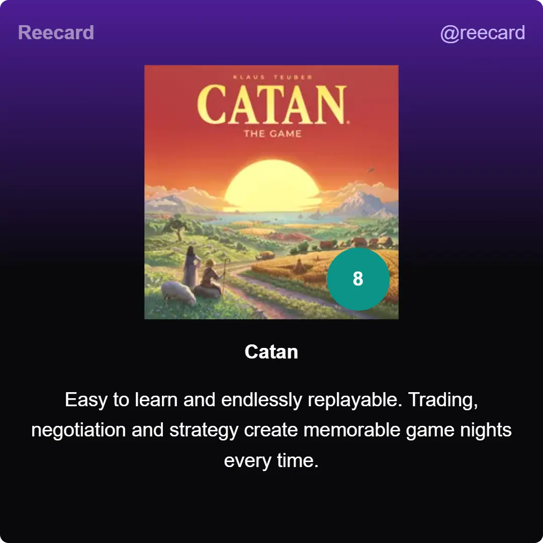 Catan Card