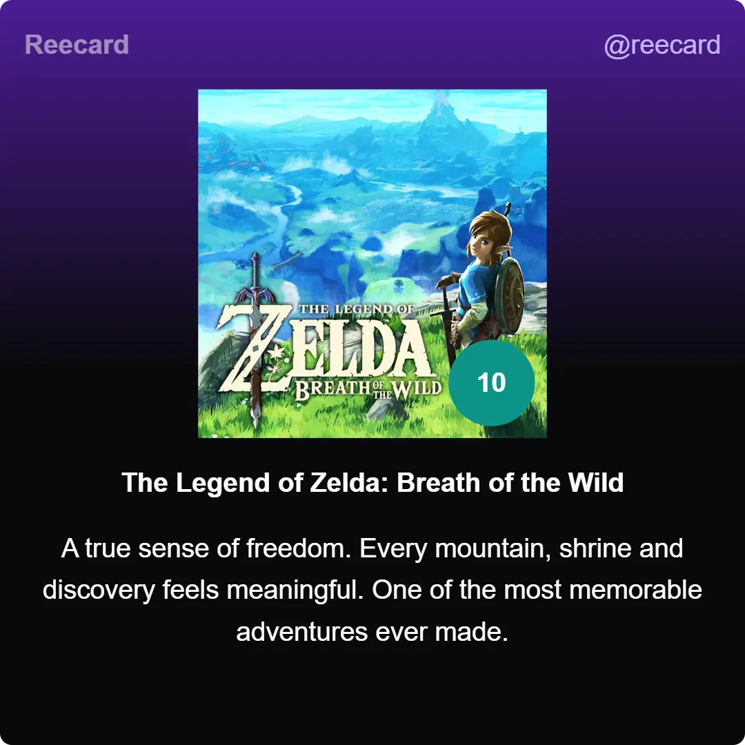 Zelda Card