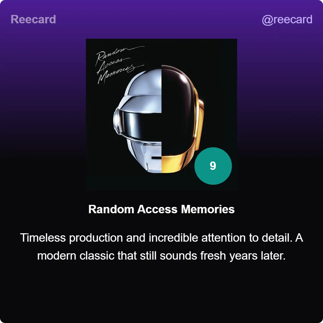Random Access Memories Card